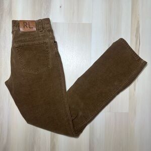 Ralph Lauren Pants Women’s Size 4 Brown Corduroy Classic Bootcut Flare Style